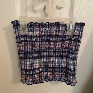 plaid tube top